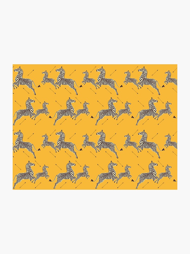 Papel Pintado Cebras Amarillo - HD Wallpaper 