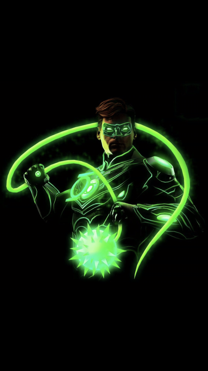 Green Lantern Green Lantern Hal Jordan, Green Lantern - Green Lantern Neon - HD Wallpaper 