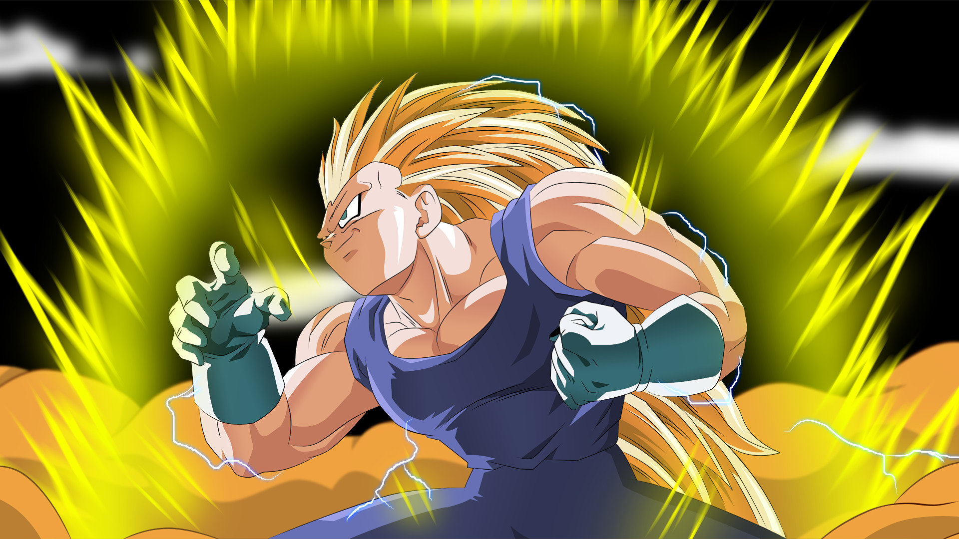 High Resolution Vegeta Hd 1080p Wallpaper Id - Vegeta Kaioken - HD Wallpaper 