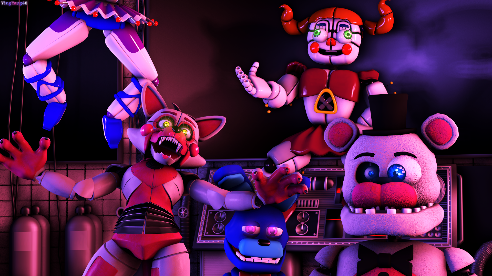 Fond D Écran Fnaf Sister Location - HD Wallpaper 