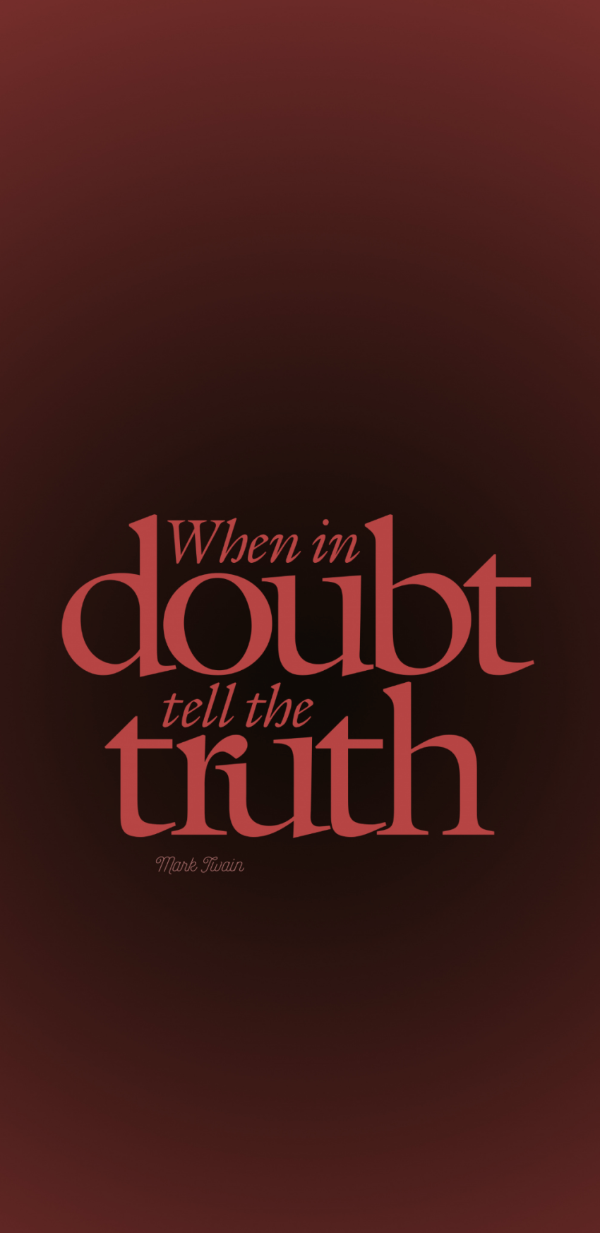 Download Wallpaper Quote, Doubt, Truth, Typography, - Poster - HD Wallpaper 