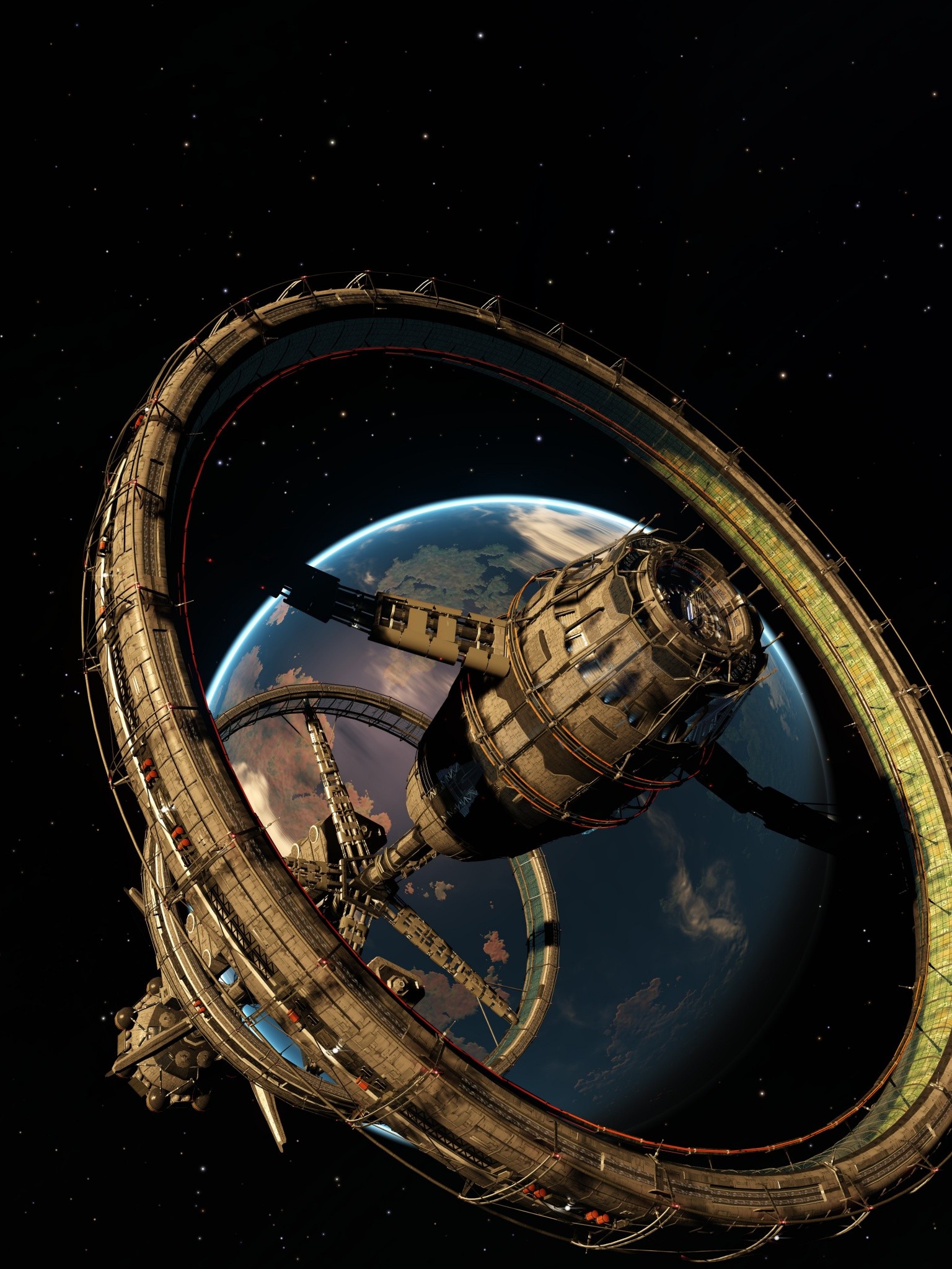 Elite Dangerous Sci Fi Wallpaper - Iphone Xr Space Station - HD Wallpaper 