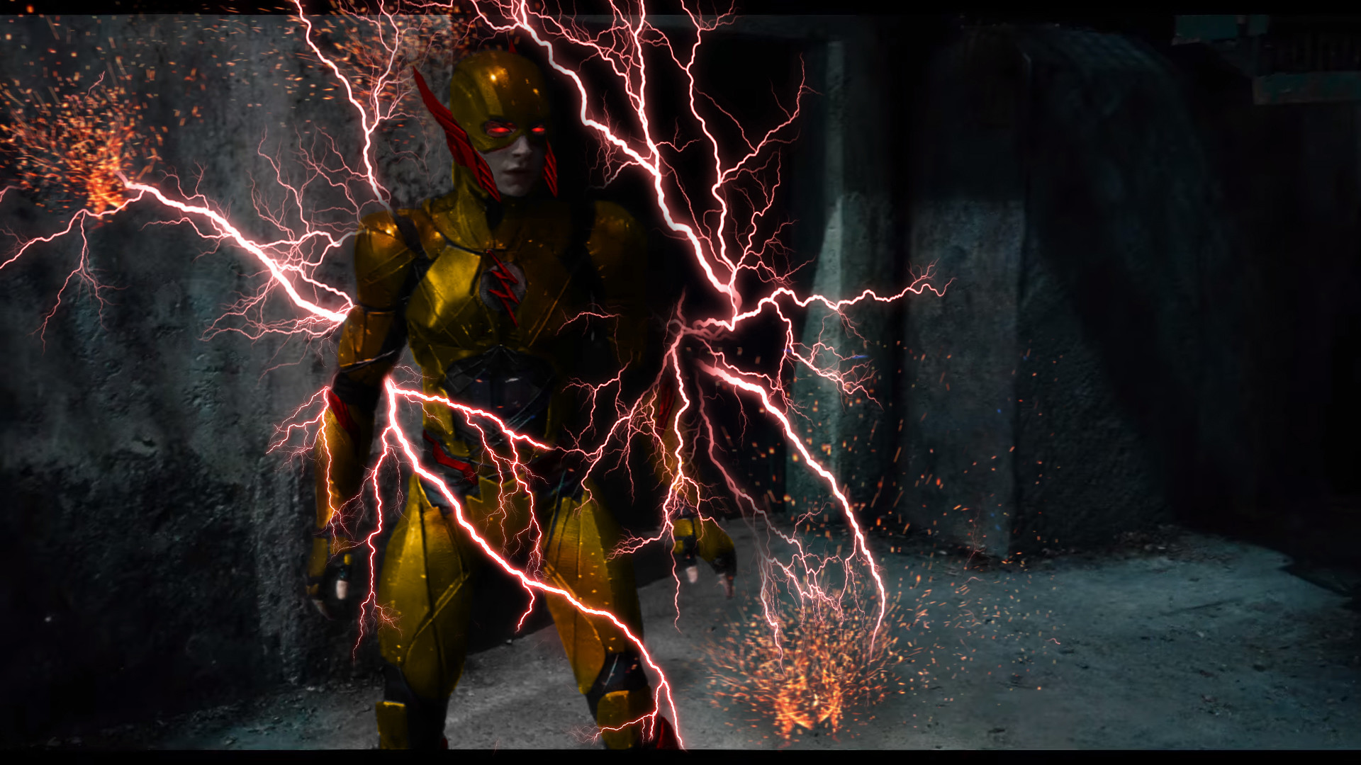 Reverse Flash Ezra Miller By Blooderific Reverse Flash - Flash Wallpaper Ezra Miller - HD Wallpaper 