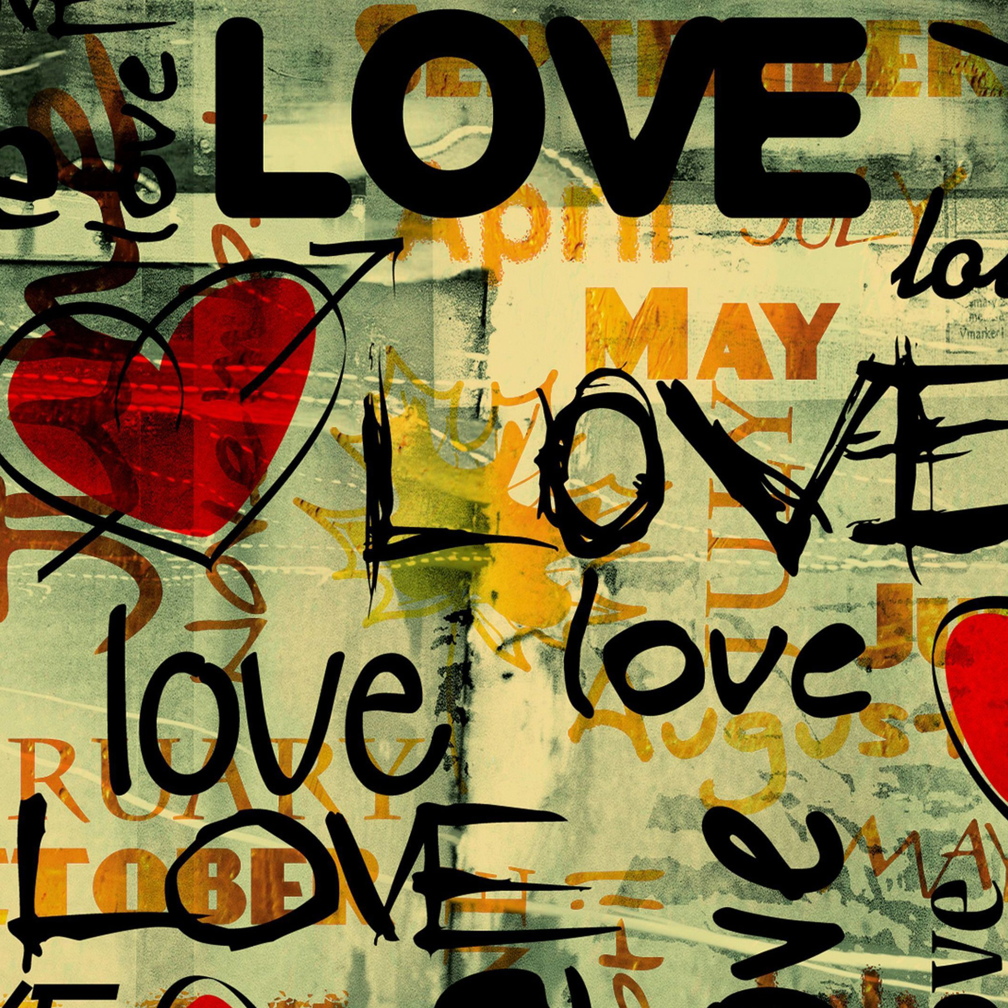 Love Written In Graffiti Ipad Air Wallpaper - Written Wallpaper Download -  1024x1024 Wallpaper 