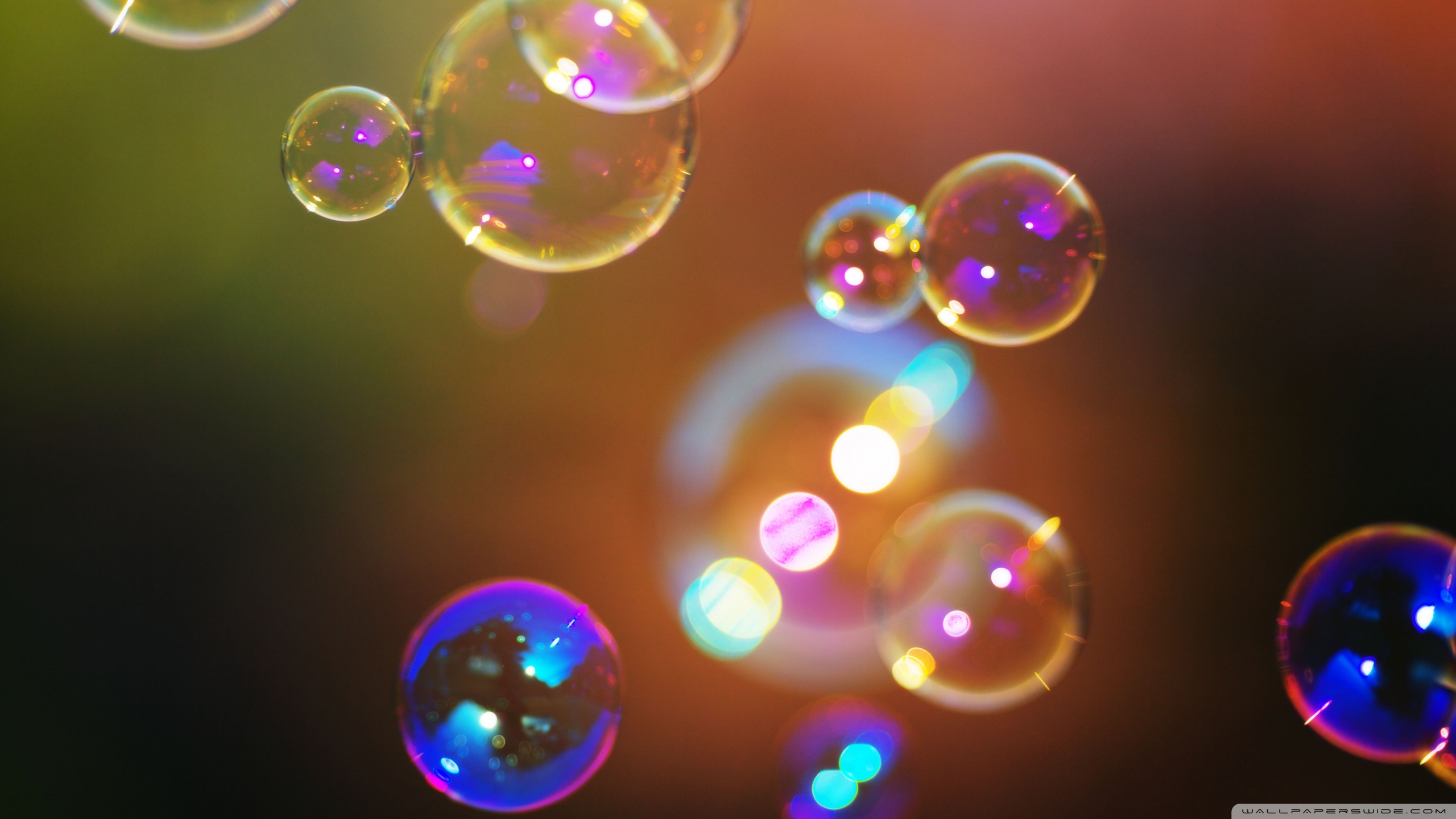 Colorful Wallpaper Bubbles Hd - HD Wallpaper 