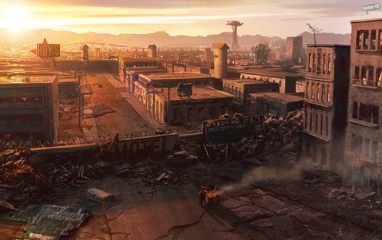 New Vegas Wallpapers - Post Apocalyptic Las Vegas - HD Wallpaper 