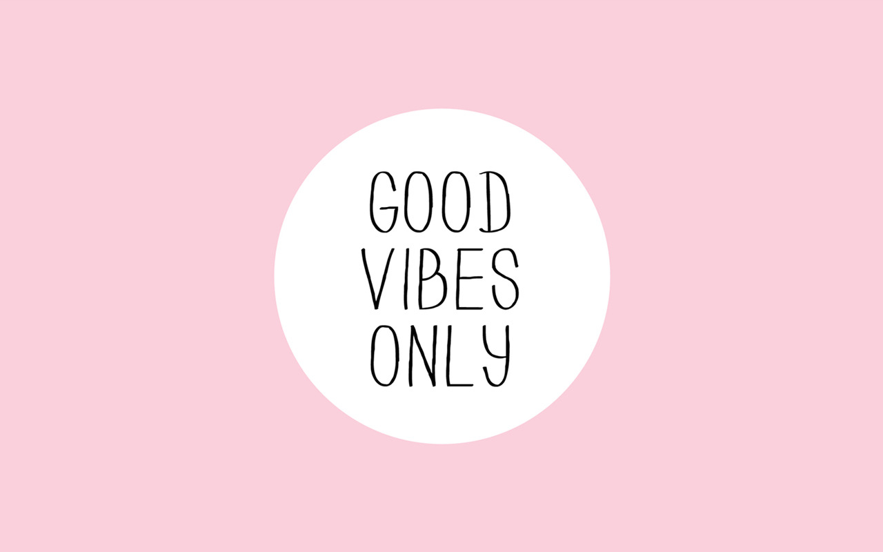 Good Vibes Only Pink - HD Wallpaper 