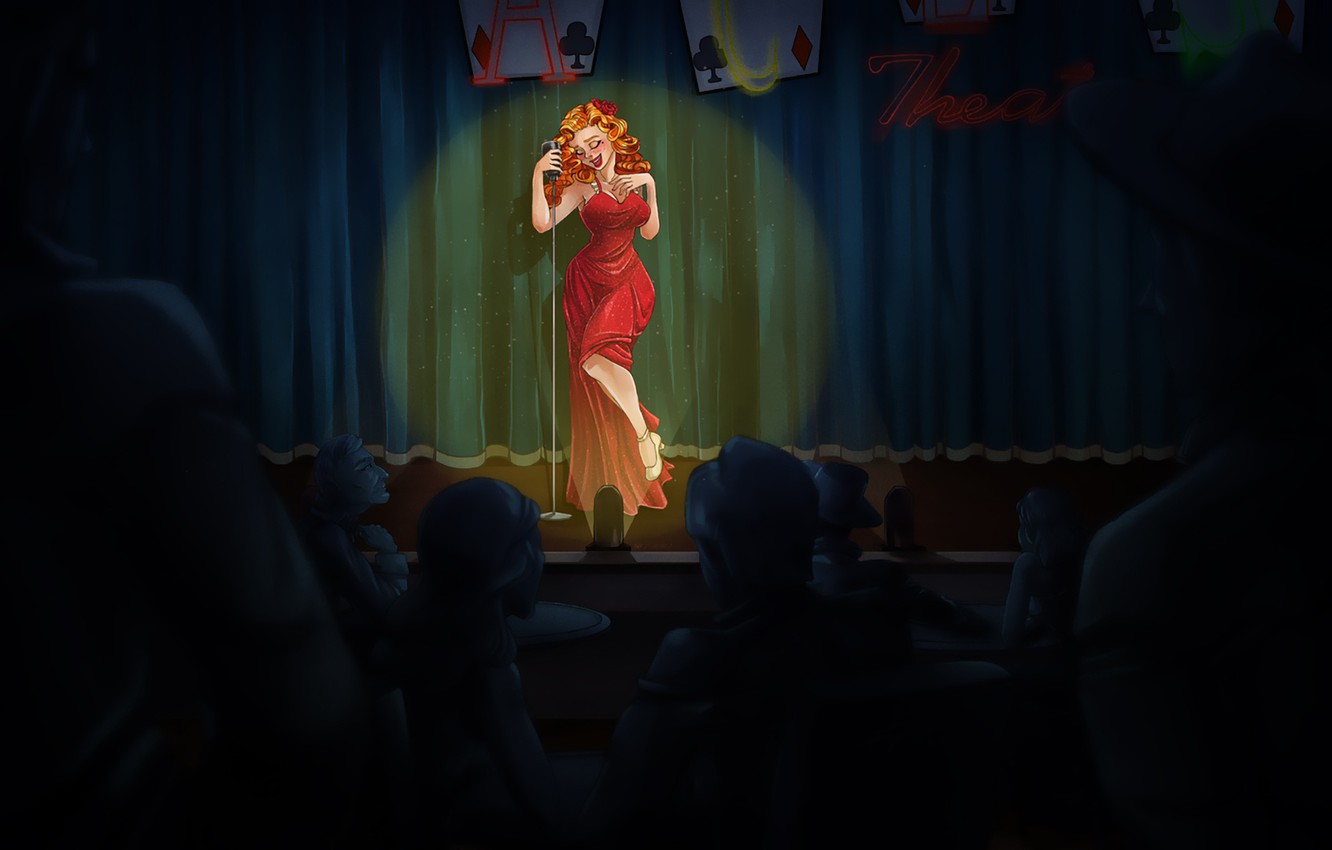 Photo Wallpaper Girl, Figure, Singer, Fallout, Art, - Stage - HD Wallpaper 