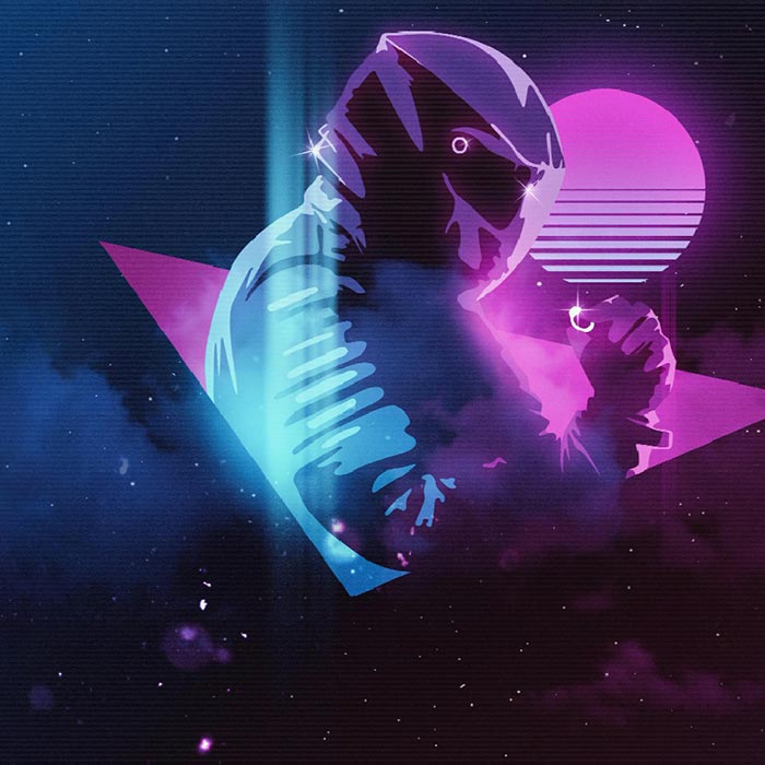 Synthwave Biker Wallpaper Engine - Engine Synthwave - HD Wallpaper 