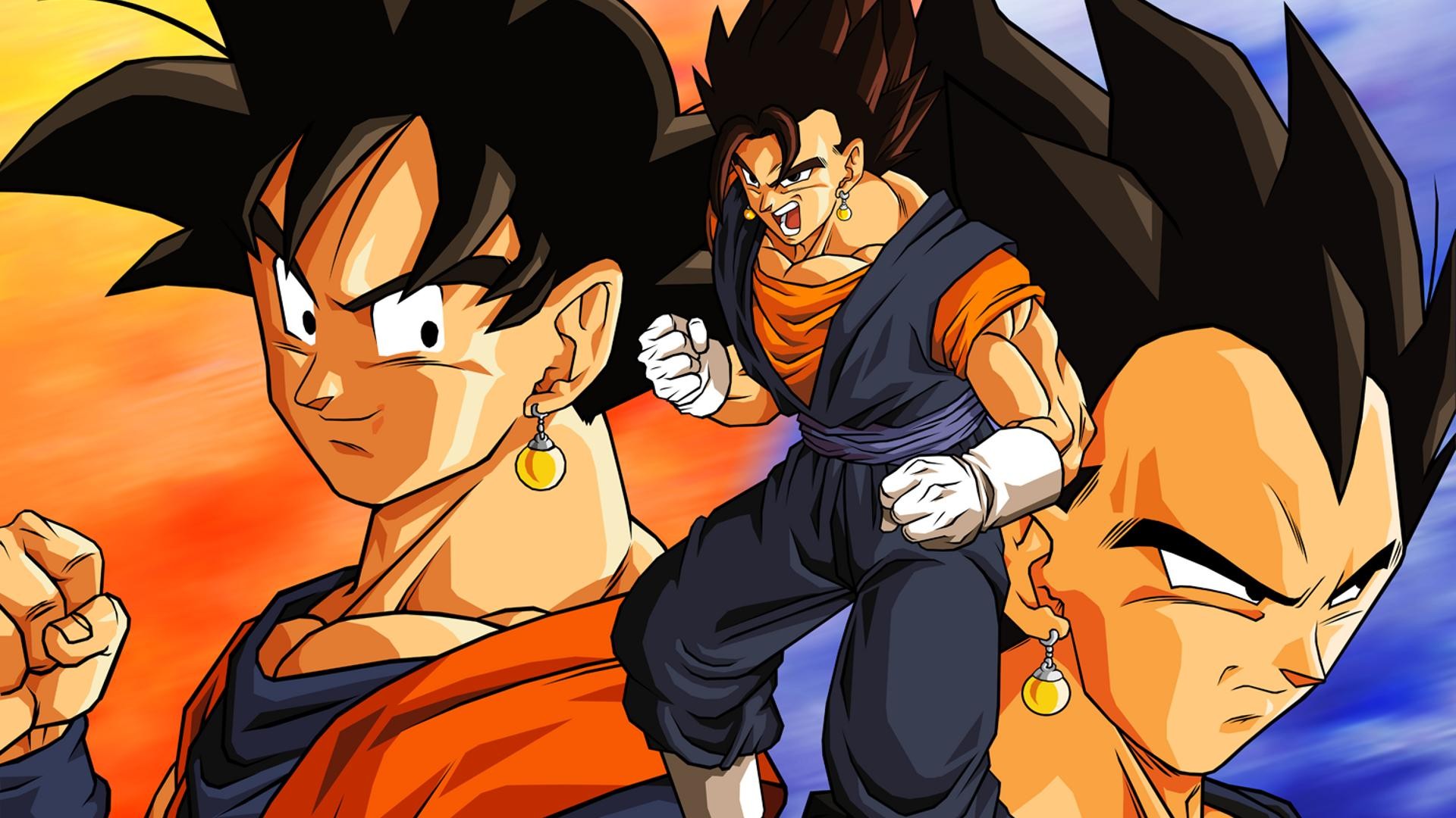 Free Goku And Vegeta Wallpapers Goku And Vegeta 18 Goku Vegeta And Vegito 1920x1080 Wallpaper Teahub Io