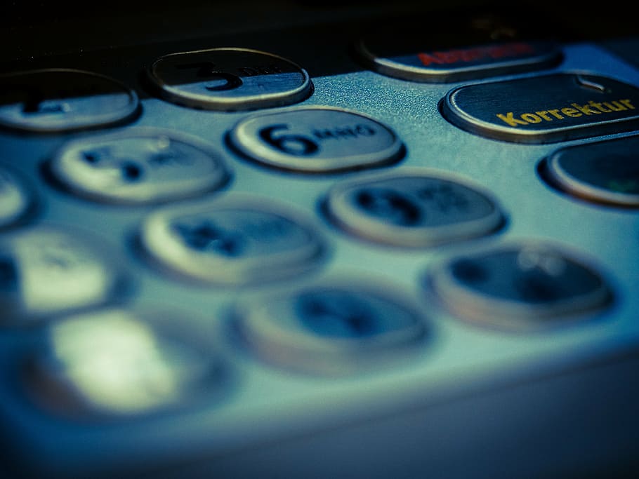 Selective Focus Photography Of Telephone Buttons, Atm, - Automated Teller Machine - HD Wallpaper 