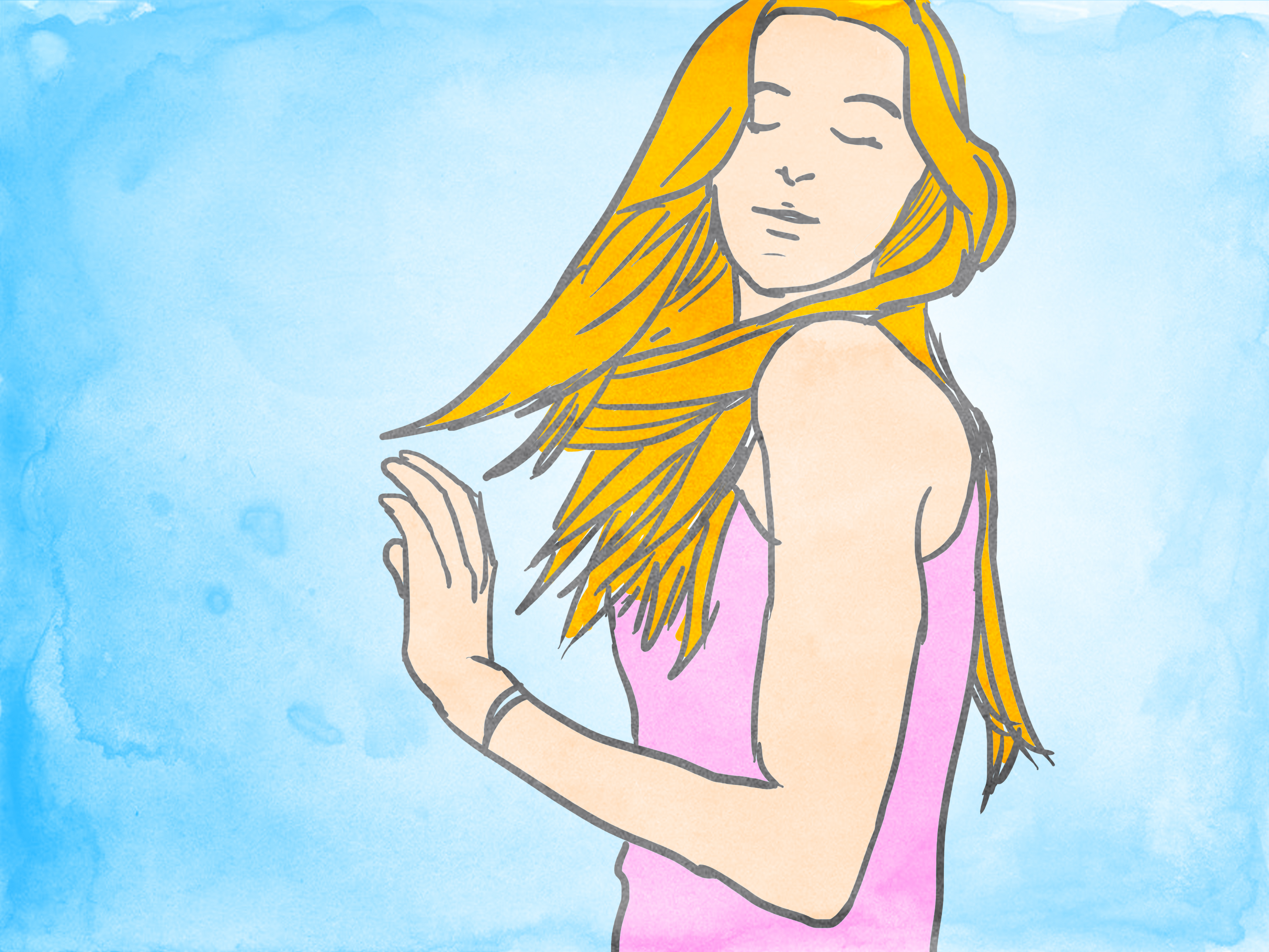 Image Titled Not Stress Over A Breakup Step - Child Art - HD Wallpaper 