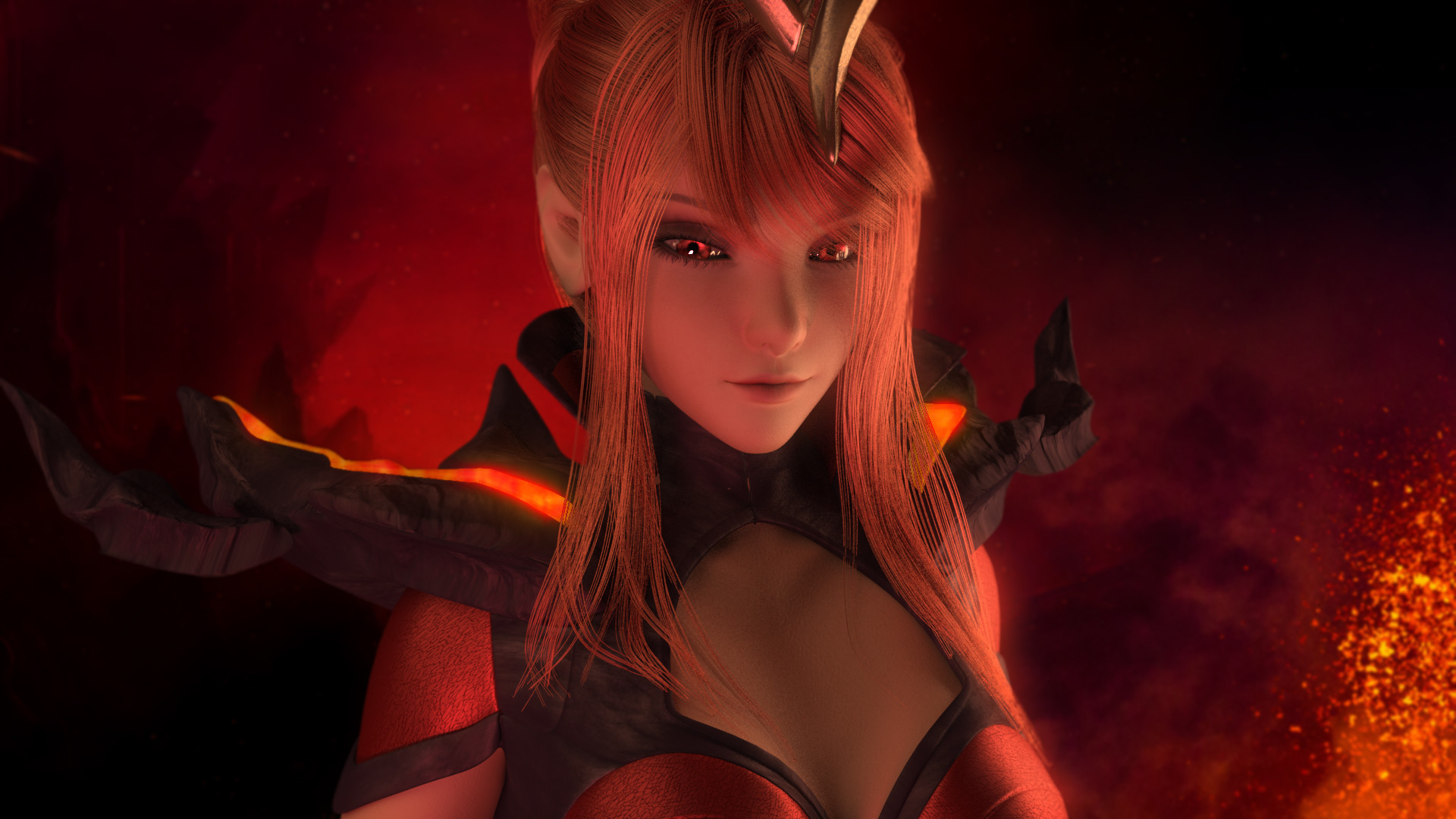 Elementalist Lux Magma Fanart - HD Wallpaper 