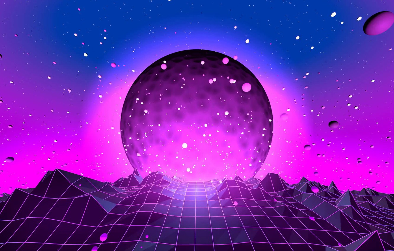 Photo Wallpaper Neon, 80 S, Synth, Retrowave, Synthwave, - 80's Retro - HD Wallpaper 