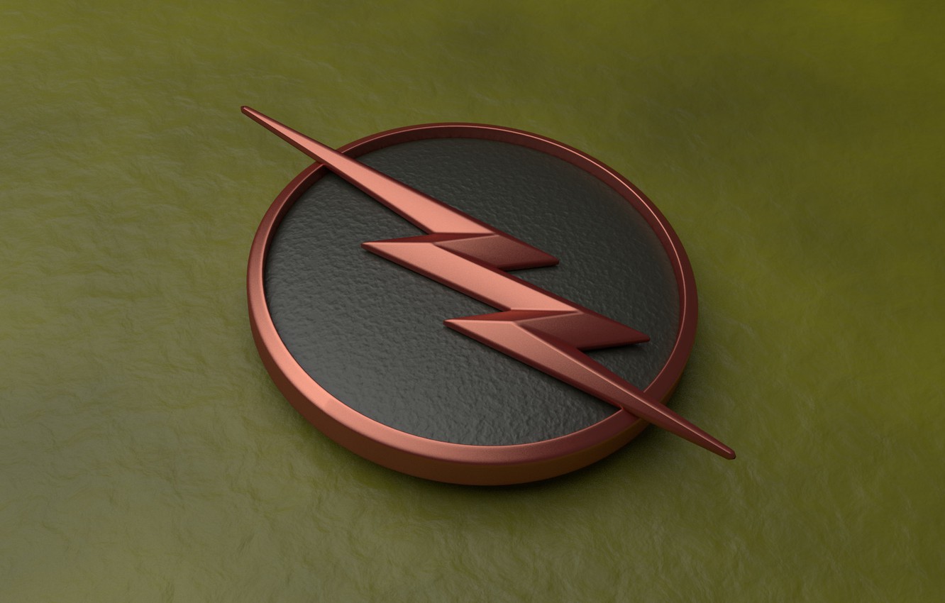 Photo Wallpaper Logo, Lightning, Comics, Serial, Television, - Hd Wallpaper Reverse Flash Logo - HD Wallpaper 