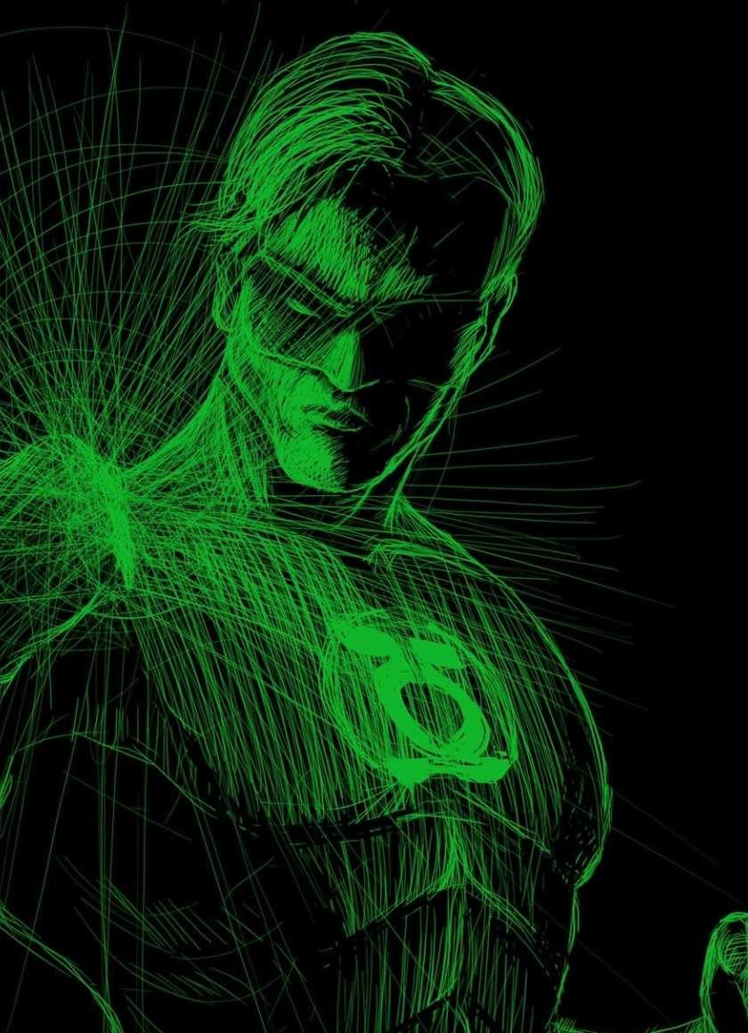 Lines Art, Green Lantern, Art, Wallpaper - Green Lantern Wallpaper 4k - HD Wallpaper 