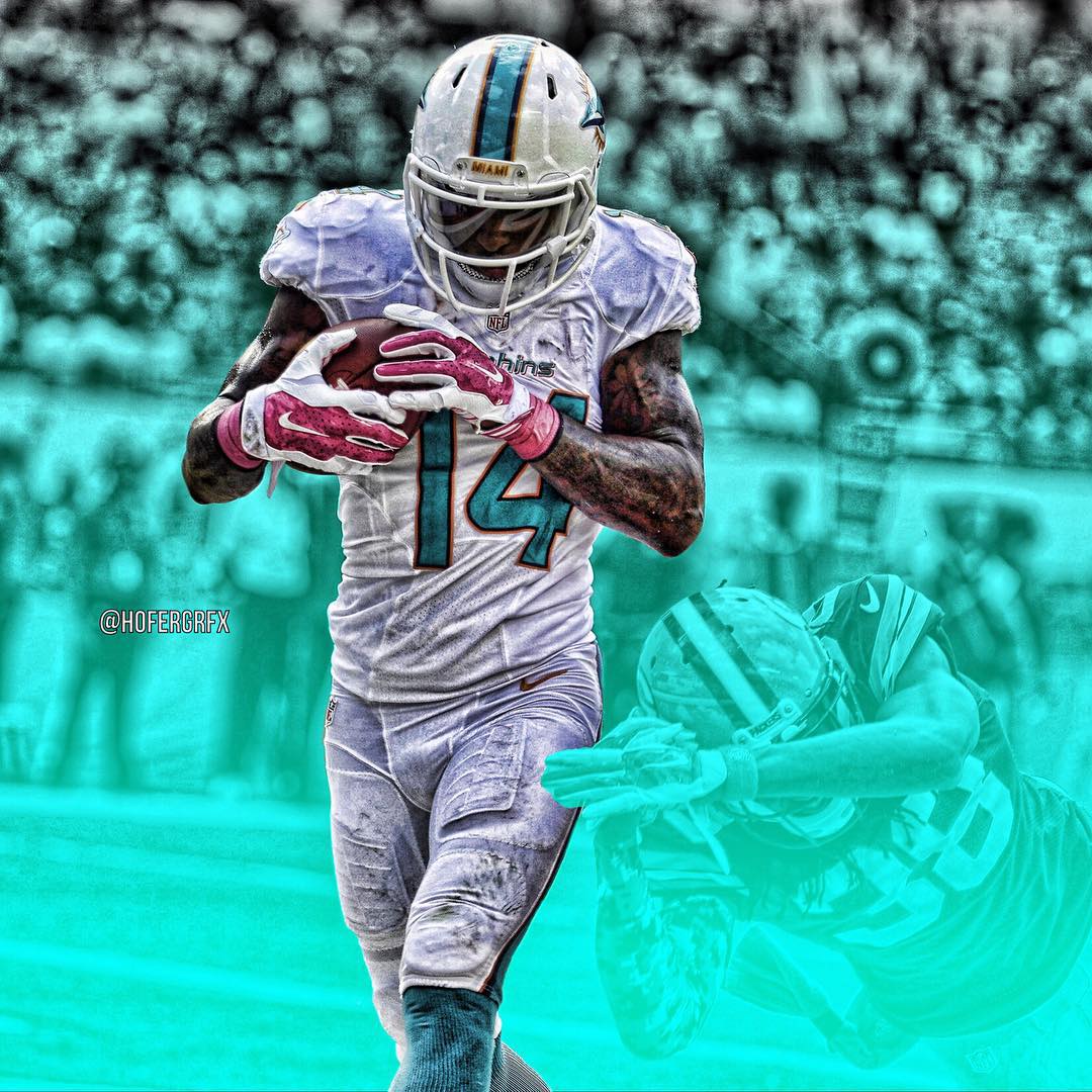 By Hazel Hughes - Dolphins Wallpaper Jarvis Landry - HD Wallpaper 