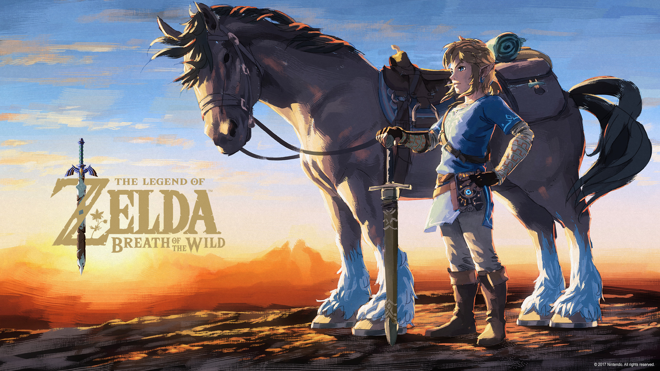 Legend Of Zelda Breath Of The Wild Horse - HD Wallpaper 