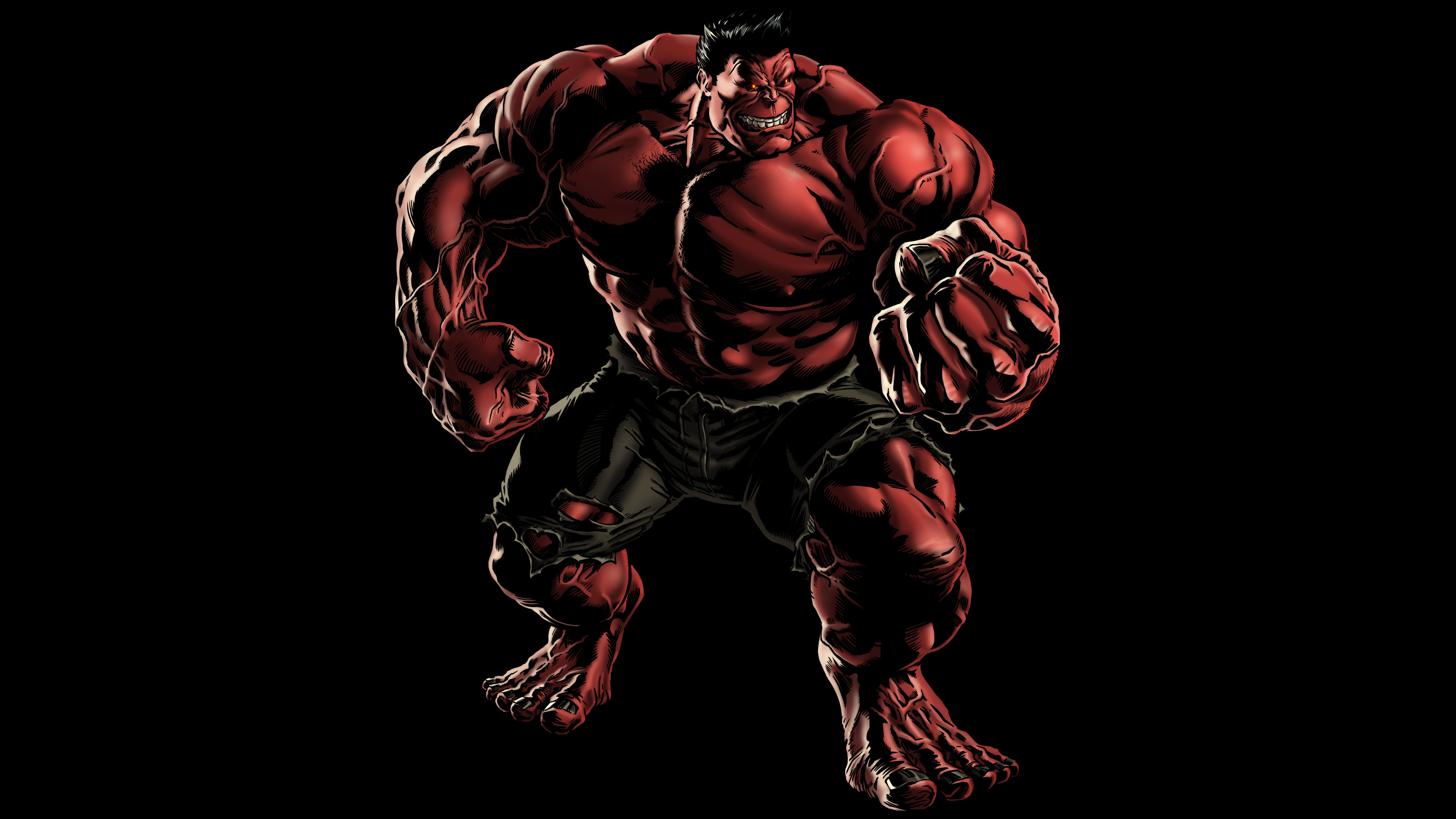 Red Hulk Wallpaper Hd - HD Wallpaper 