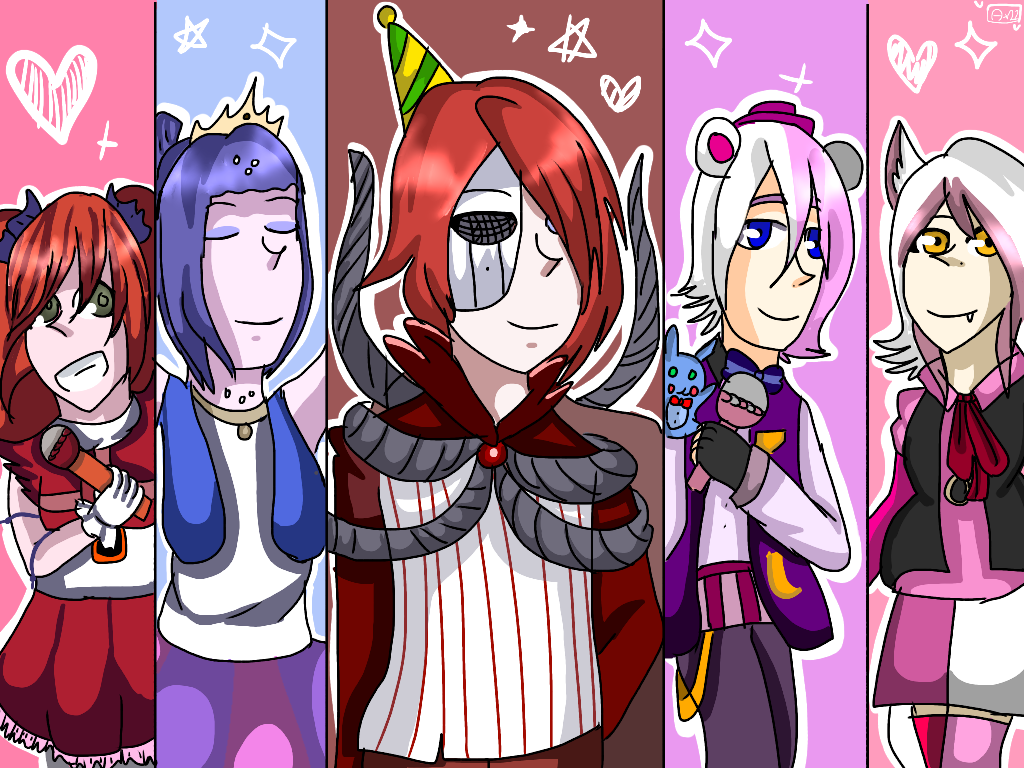 5 Main Characters Freddy
funtime Foxy
 
ds By Me
reblogs - Cartoon - HD Wallpaper 