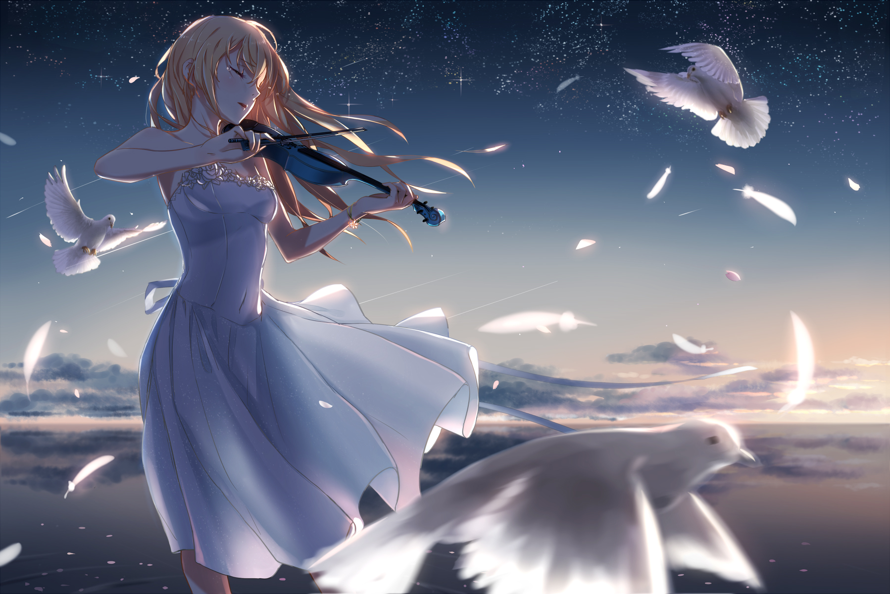 Shigatsu Wa Kimi No Uso Wallpaper Full Hd - 1798x1200 Wallpaper - teahub.io