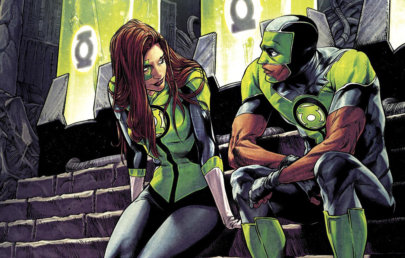 Photo Wallpaper Girl, Costume, Mask, Comic, Green Lantern, - Jessica Cruz And Simon Baz - HD Wallpaper 