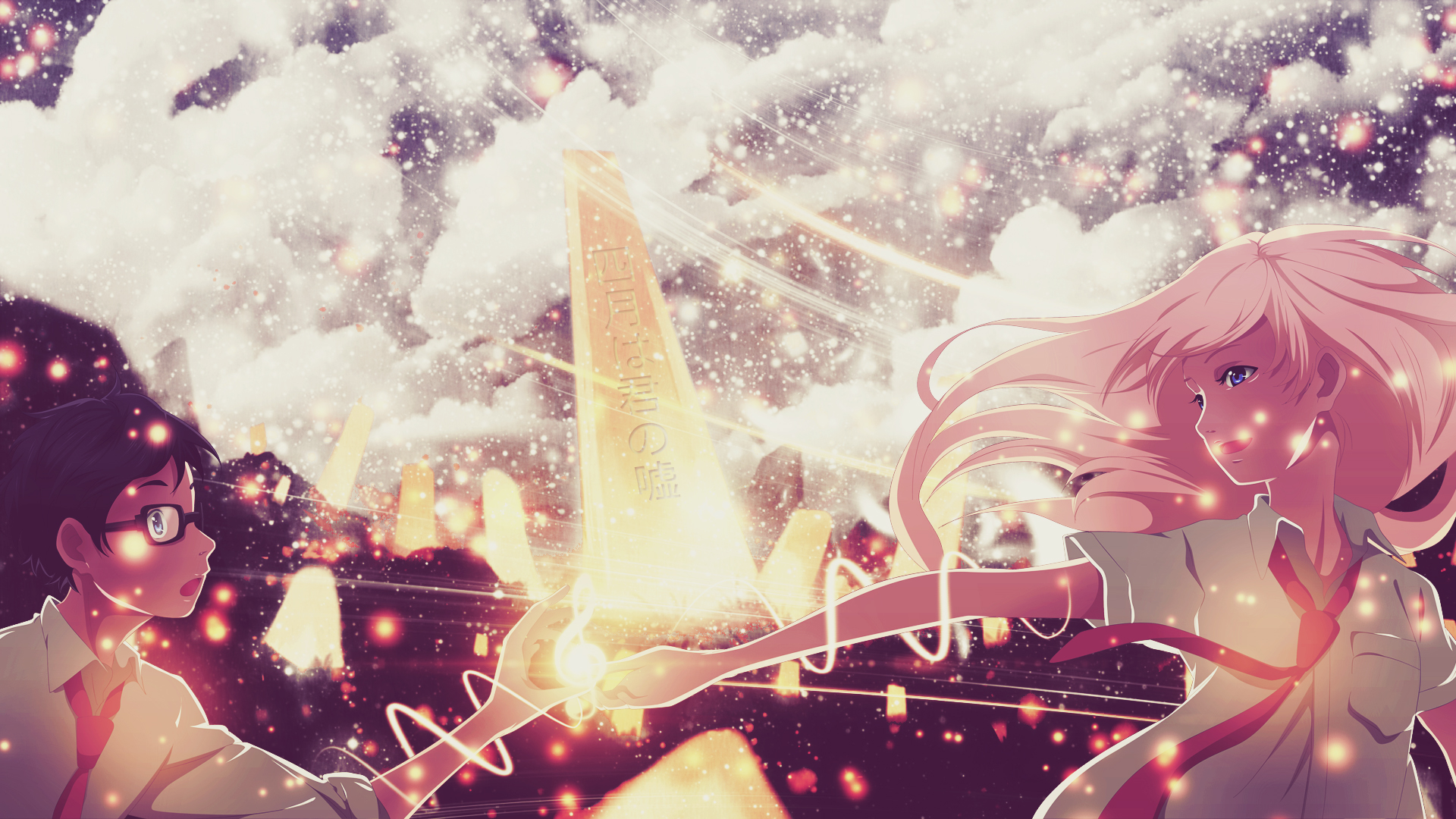 Shigatsu Wa Kimi No Uso Wallpaper - HD Wallpaper 