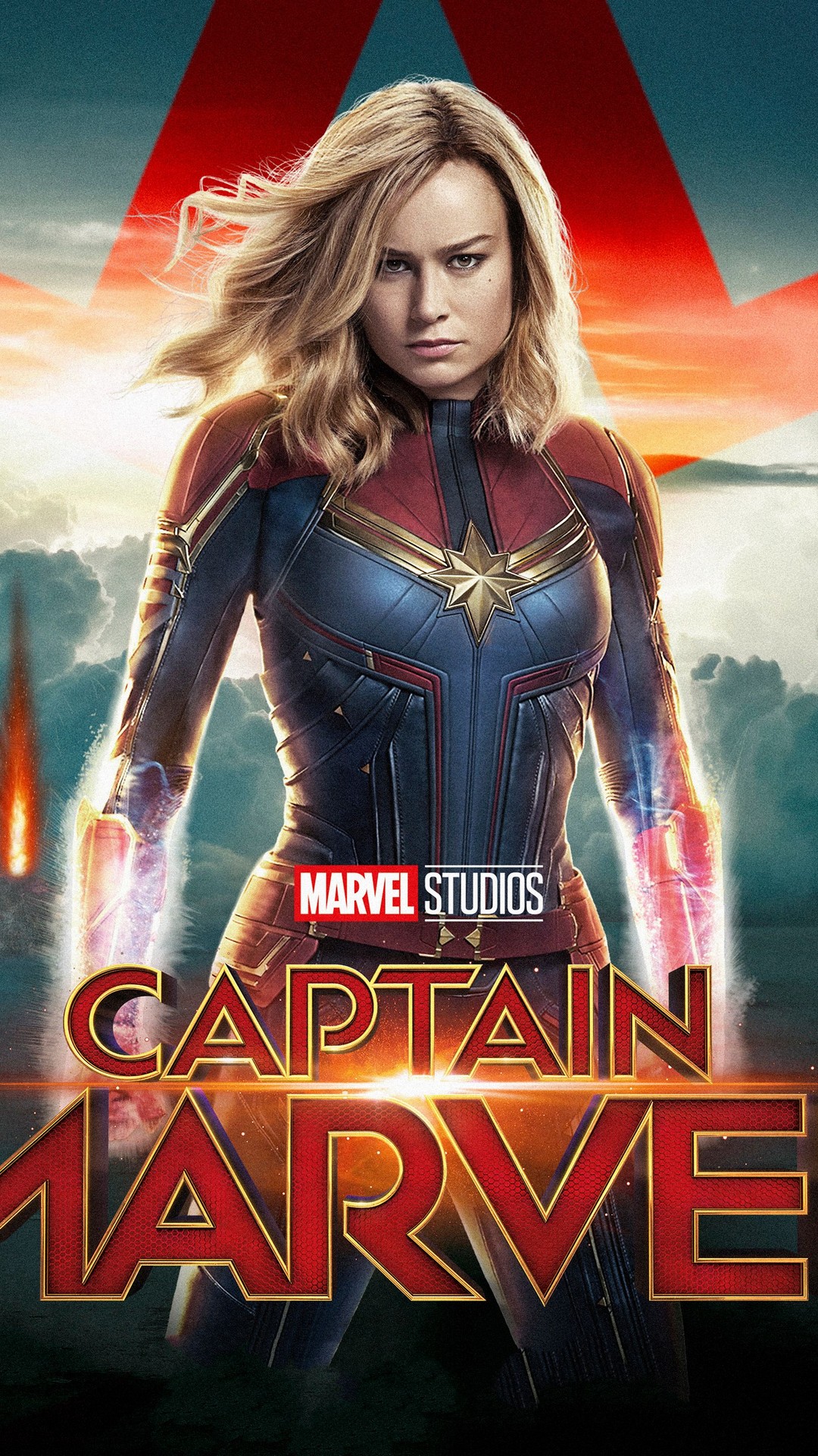 Captain Marvel Wallpaper For Mobile With High-resolution - Captain Marvel Wallpaper Phone - HD Wallpaper 