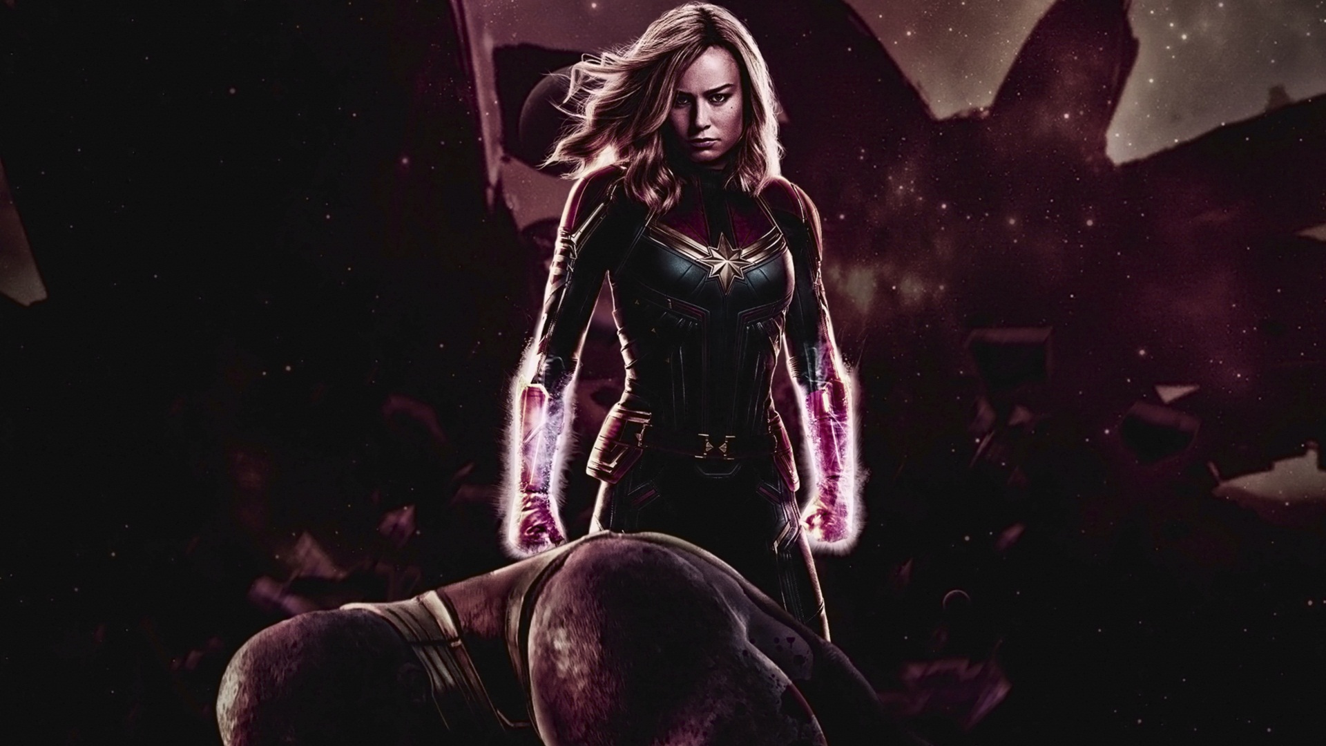 Captain Marvel Wallpapers Hd - Captain Marvel In Hd - HD Wallpaper 