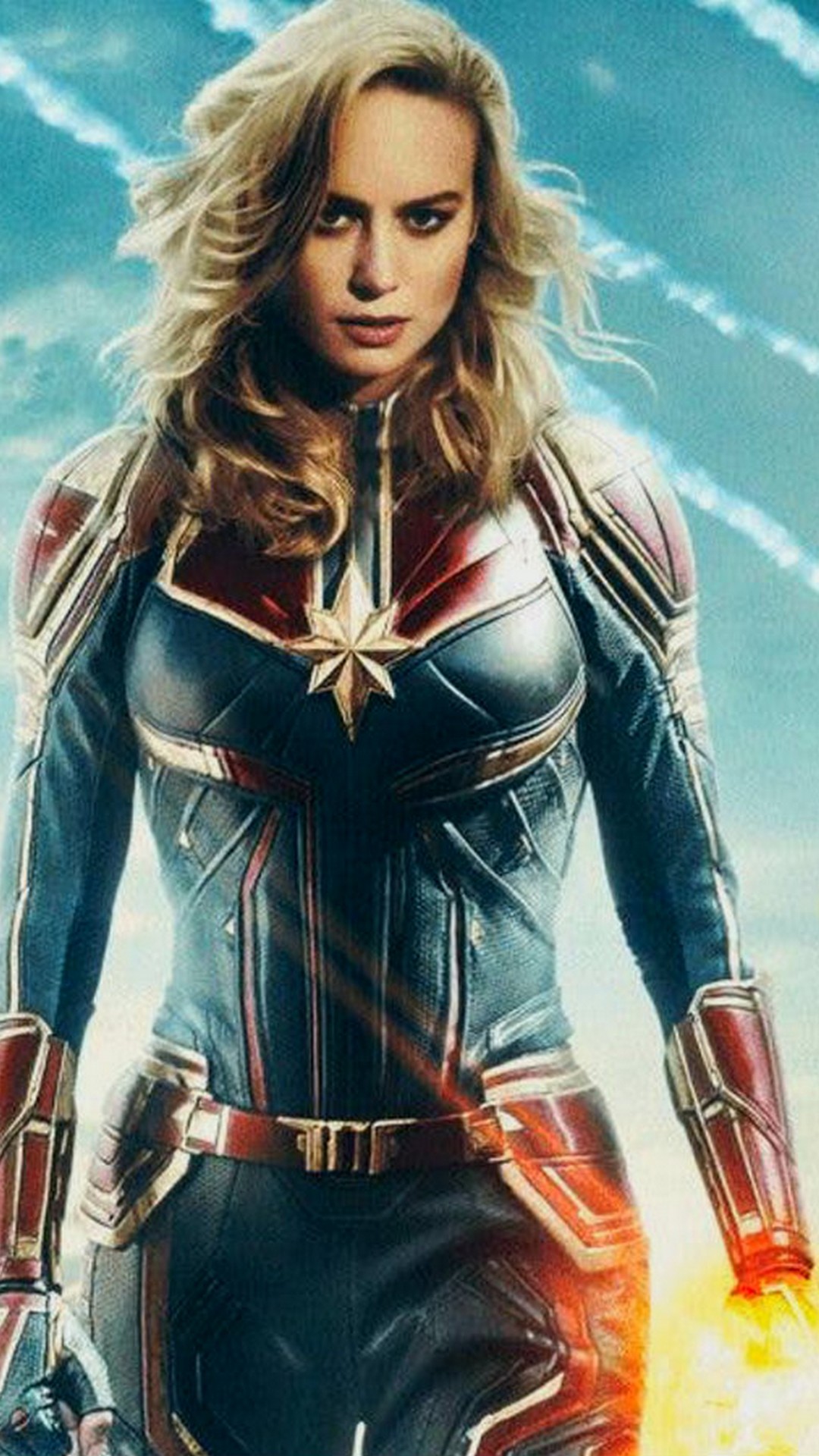 Iphone 8 Wallpaper Captain Marvel With High-resolution - Iphone X Captain Marvel - HD Wallpaper 