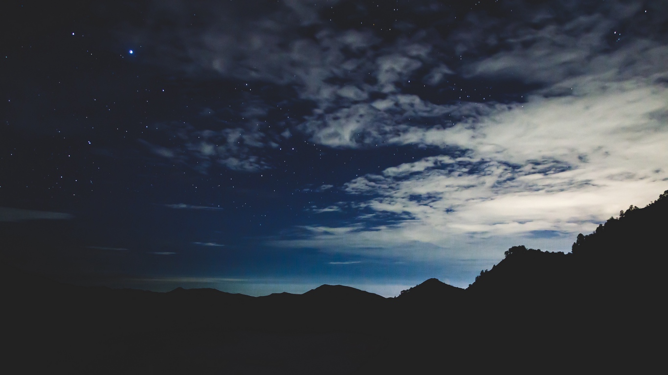 Wallpaper Stars, Night, Sky, Mountains - Night Sky - HD Wallpaper 