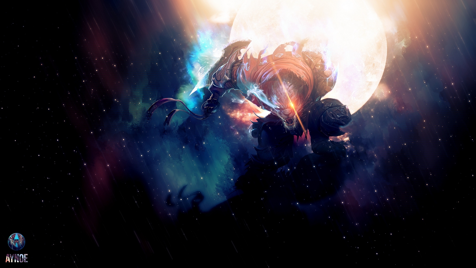 Wallpaper League Of Legends, Rengar, Space, Art - Rengar Wallpaper 4k - HD Wallpaper 