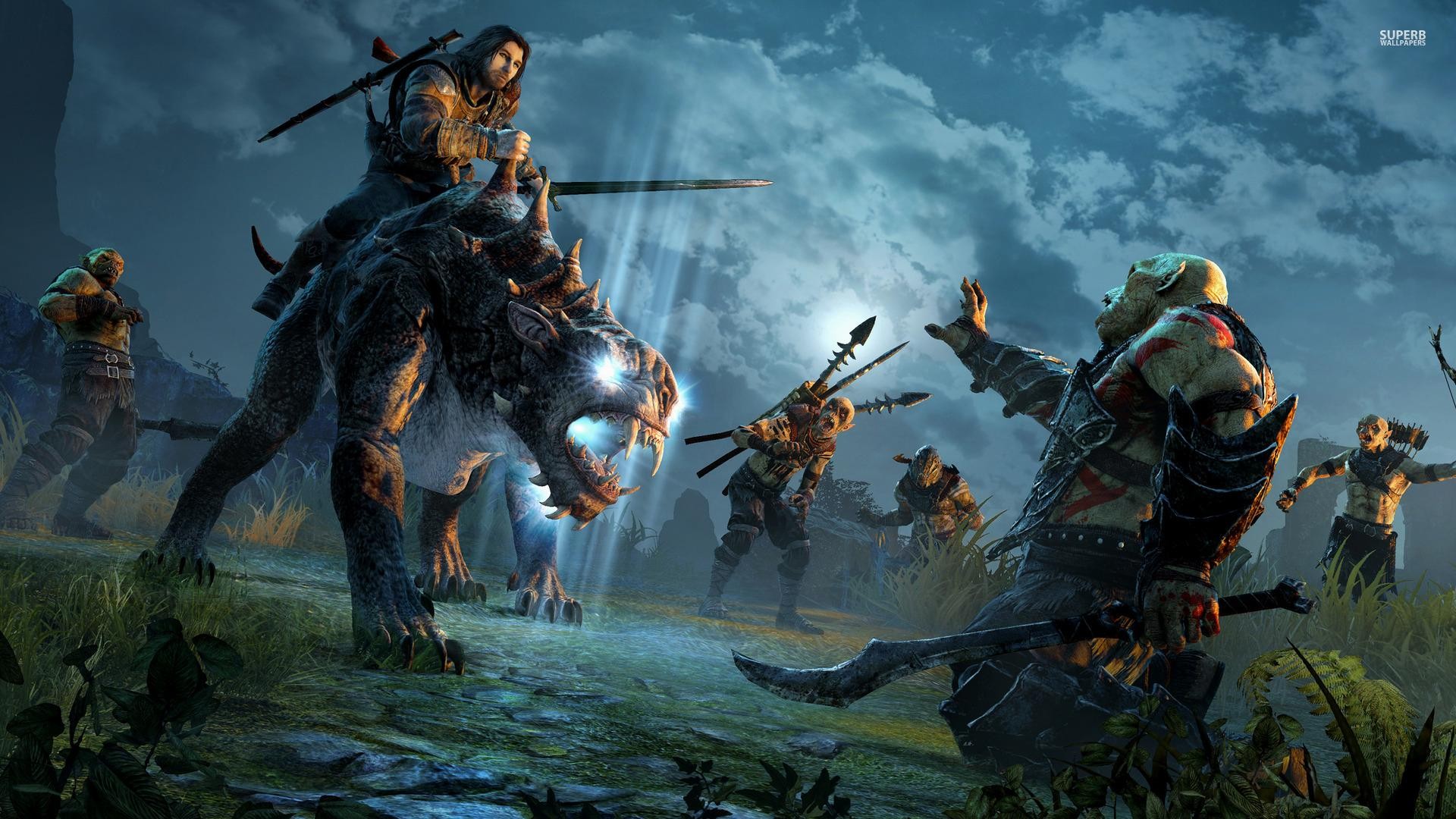 Wallpaper Download Free Amazing Backgrounds - Shadow Of Mordor - HD Wallpaper 