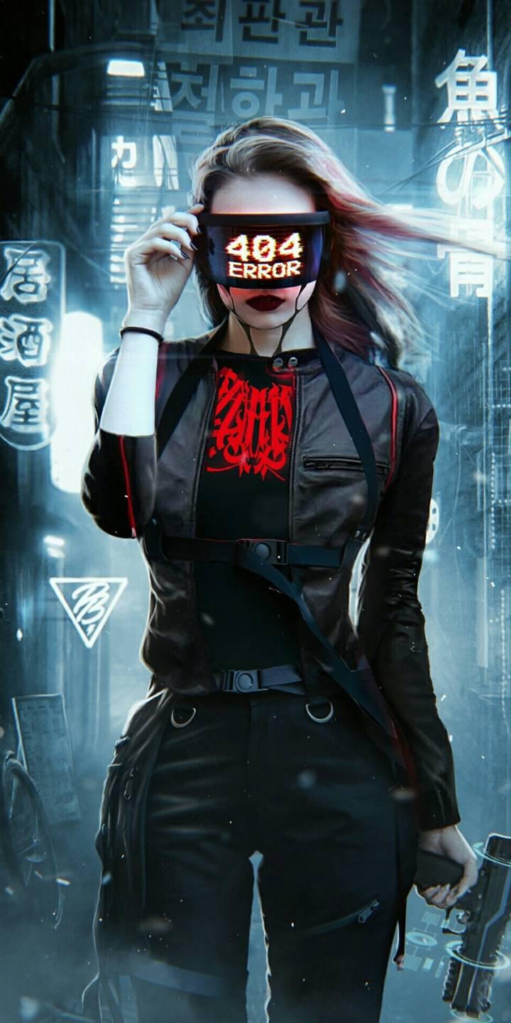 Cyberpunk Girl - HD Wallpaper 