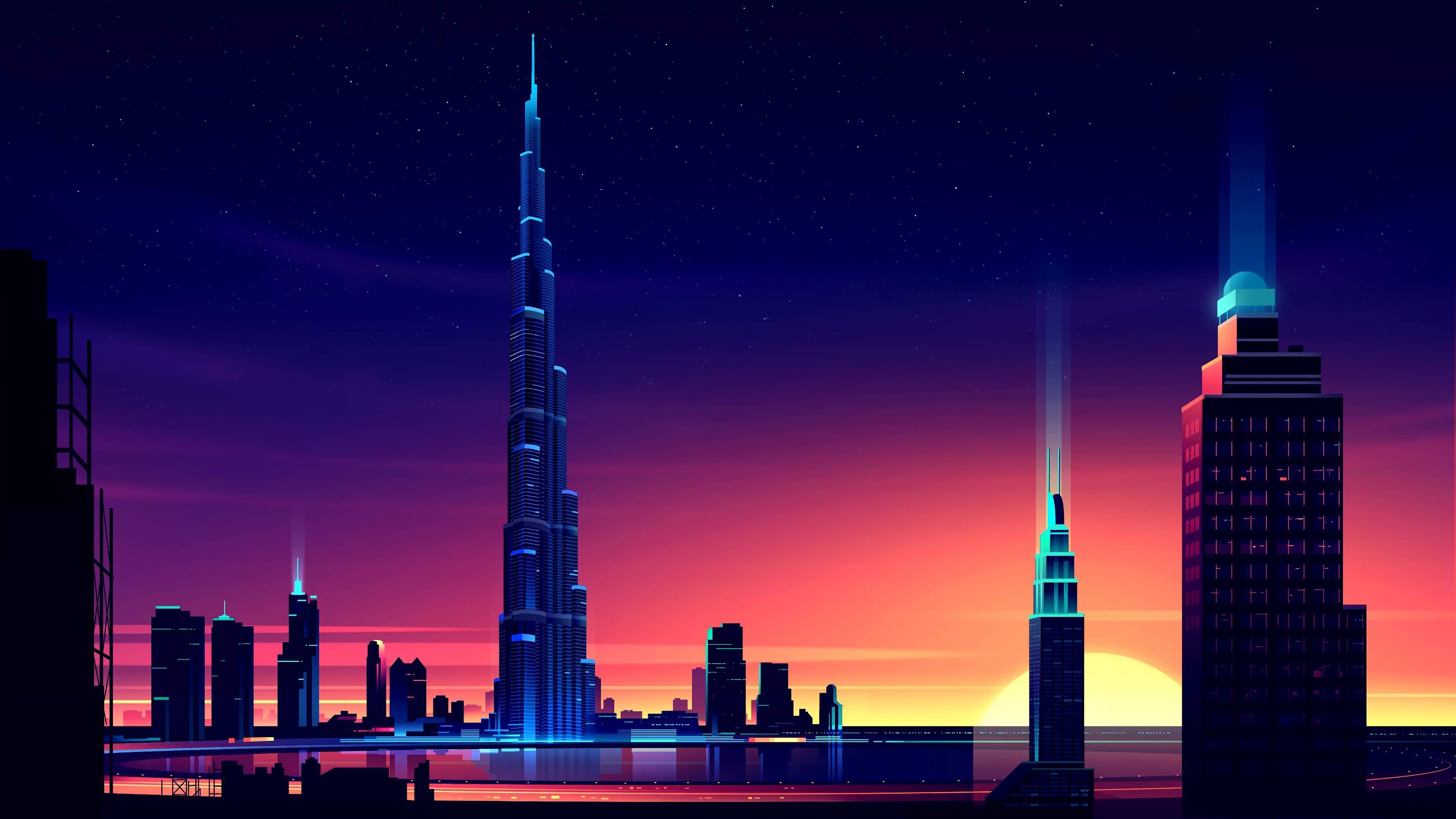 1080p Burj Khalifa - HD Wallpaper 