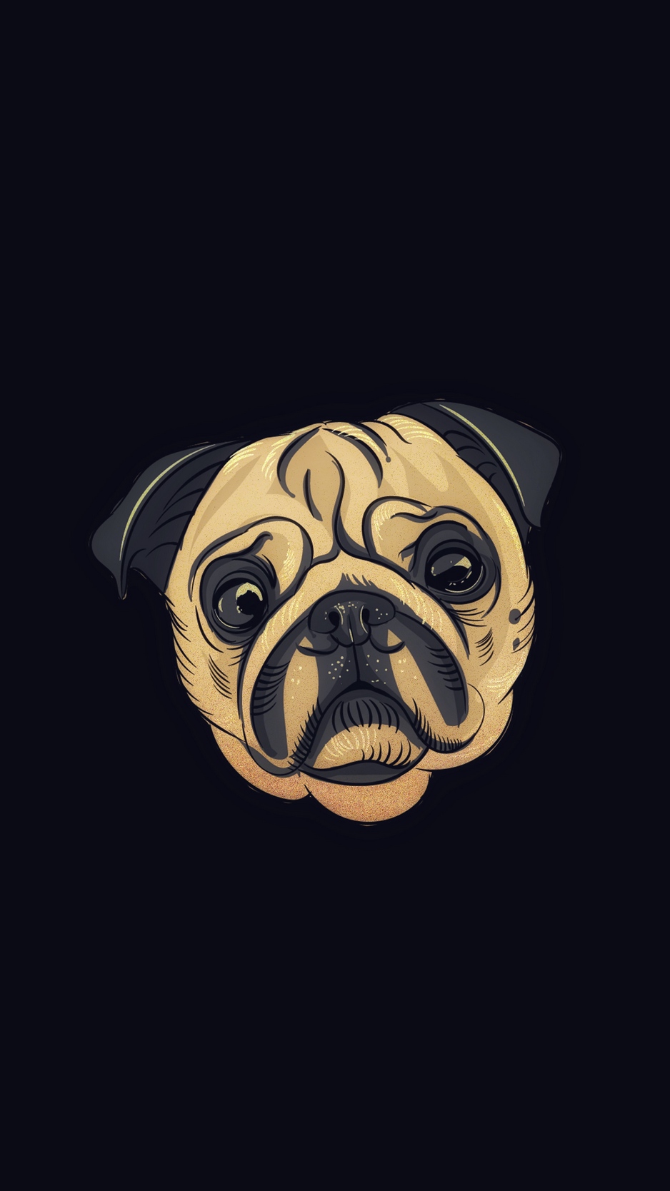 Wallpaper Pug, Dog, Art, Cute - Cute Wallpapers For Ipad Pro - HD Wallpaper 