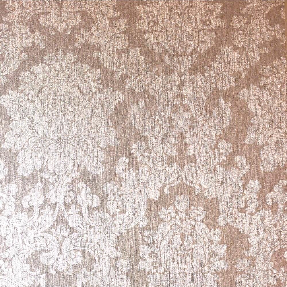 Arthouse Foil Damask Rose Gold - HD Wallpaper 