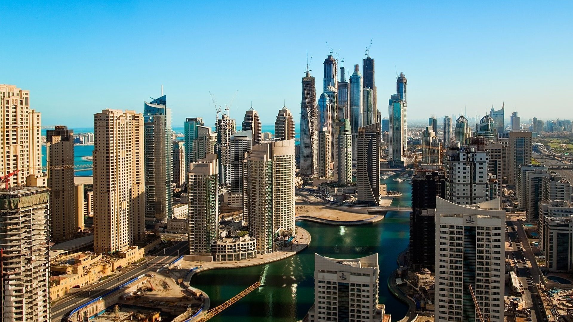 Awesome Dubai Free Wallpaper Id - Dubai Buildings Hd - HD Wallpaper 