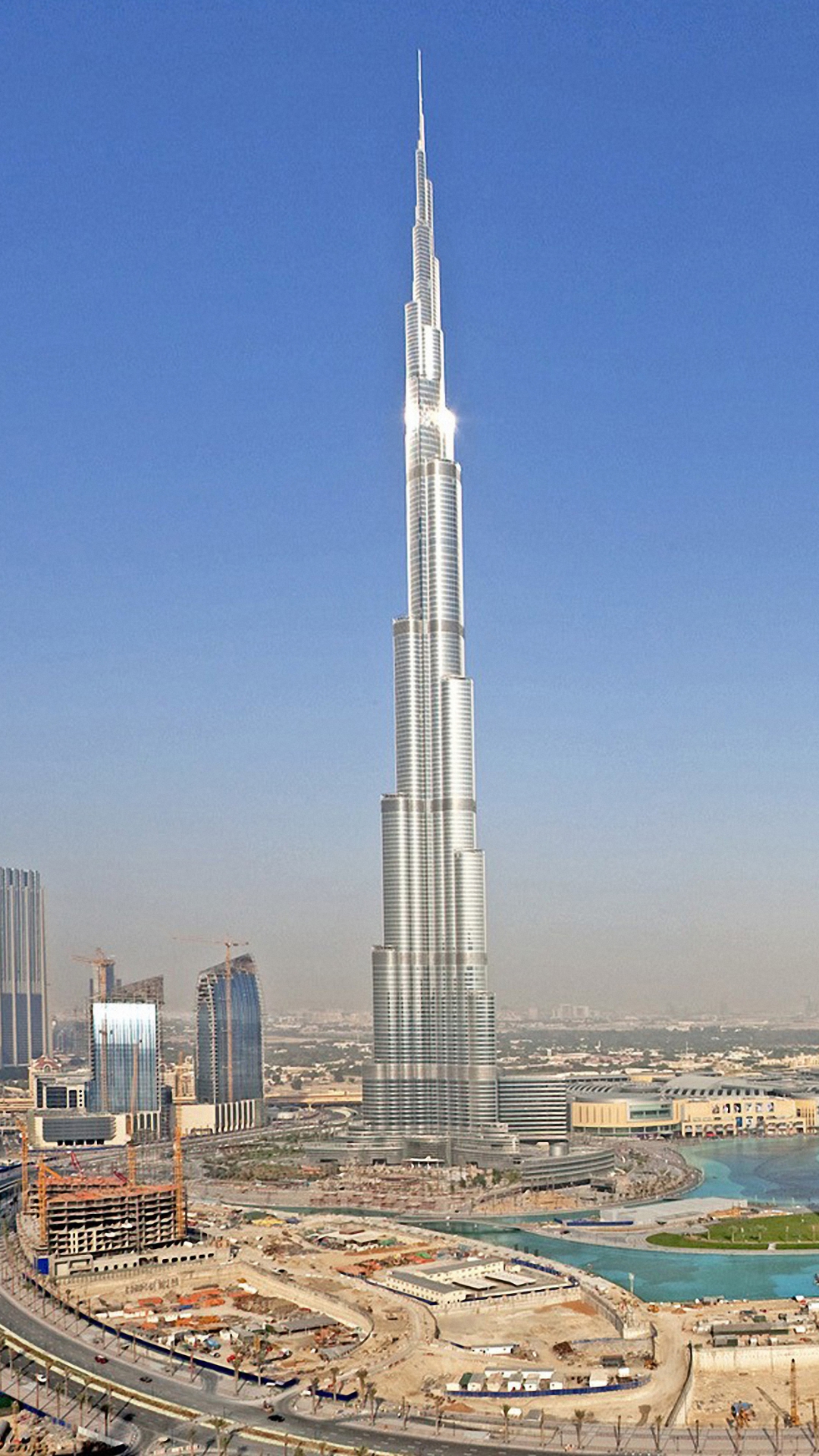 Tallest Building Hotel Dubai Iphone 6 Wallpapers Hd - Burj Al Khalifa View - HD Wallpaper 