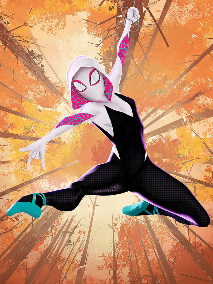 Spider Man Into The Spider Verse Gwen Stacy Poster - HD Wallpaper 