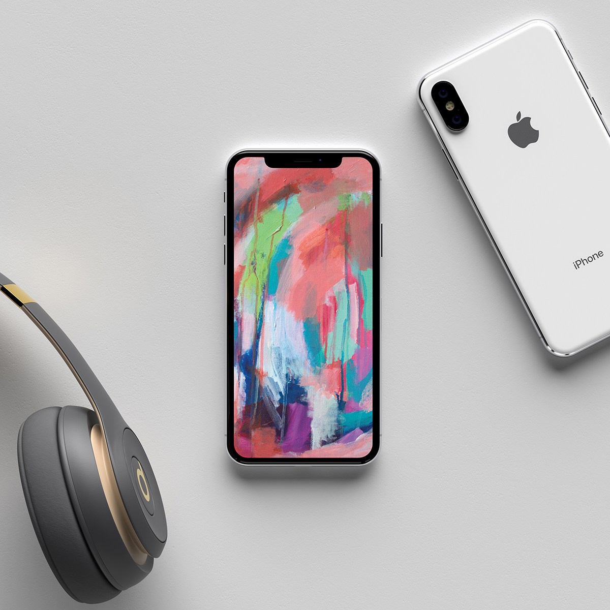 Free Abstract Art Mobile Phone Wallpaper By Creative - HD Wallpaper 