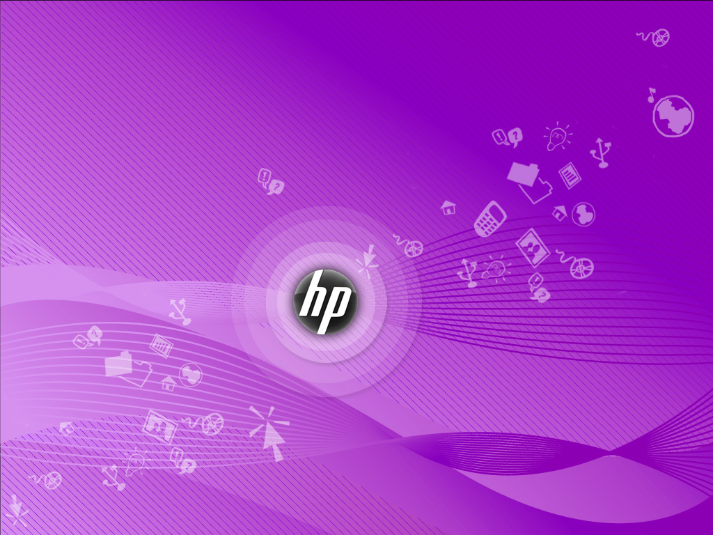 Hp Wallpaper Purple - HD Wallpaper 