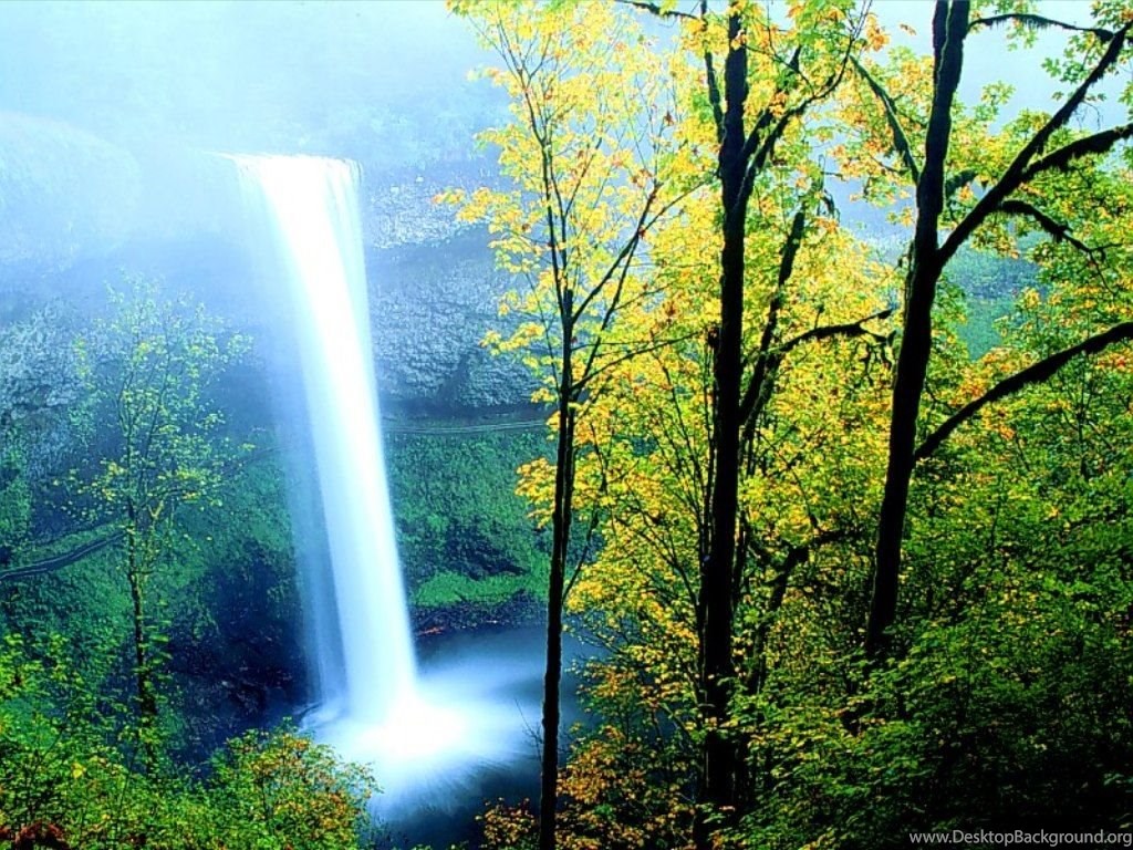 3d Waterfall Live Wallpapers For - Nature Amazing - 1024x768 Wallpaper -  