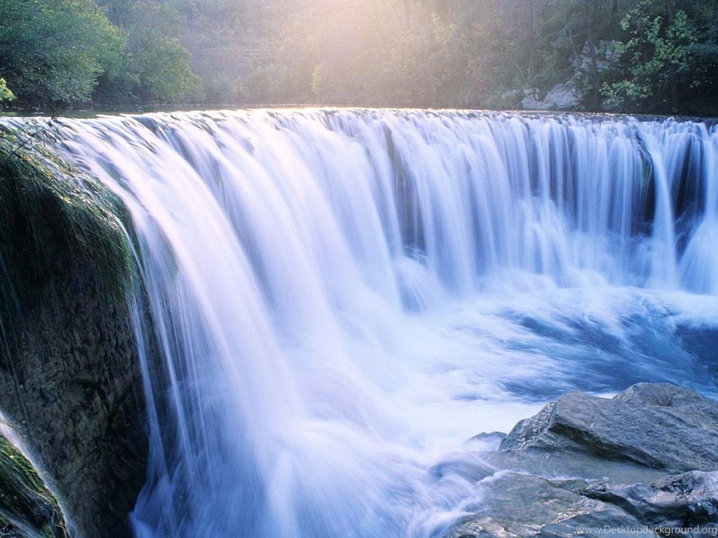 Waterfall Live Wallpapers Free Android Apps And Tests - Waterfall Summer Landscape - HD Wallpaper 
