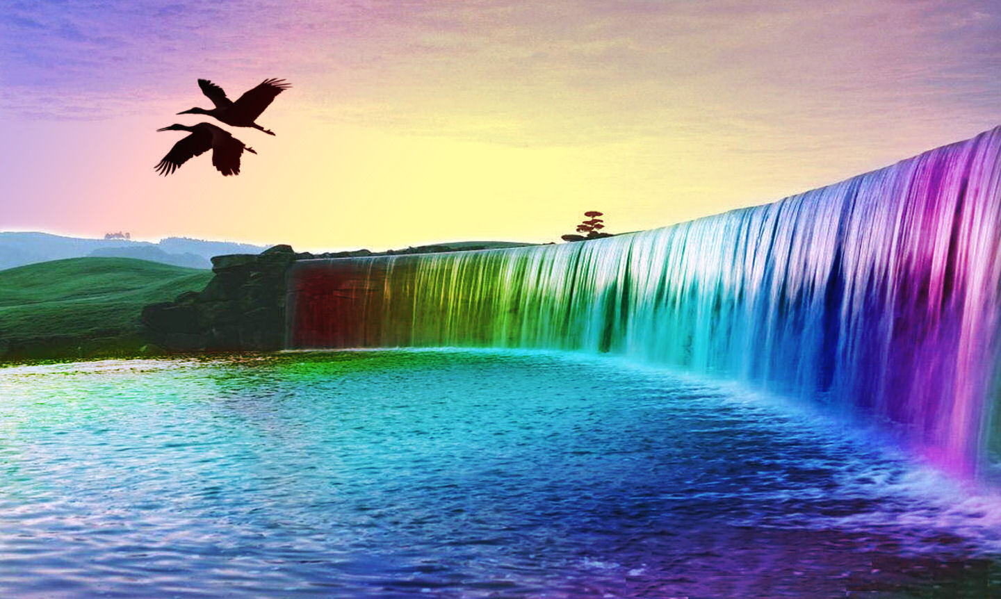 Beautiful Images Of Unusual Underwater Waterfall Nature - Full Size  Wallpaper Hd Download - 1440x862 Wallpaper 