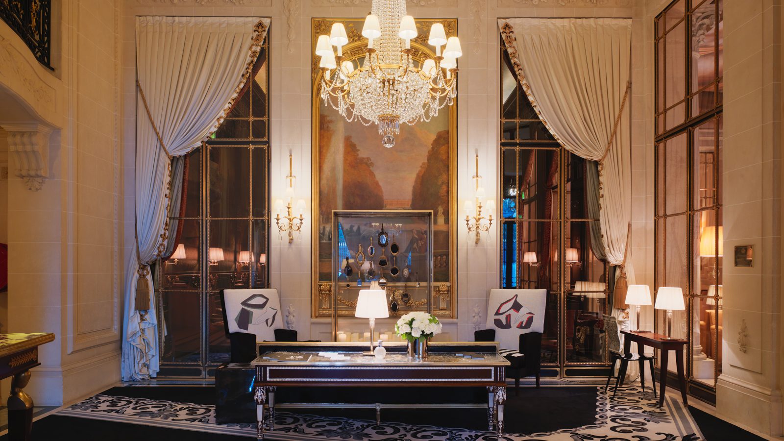 Le Meurice Hotel Lobby - HD Wallpaper 