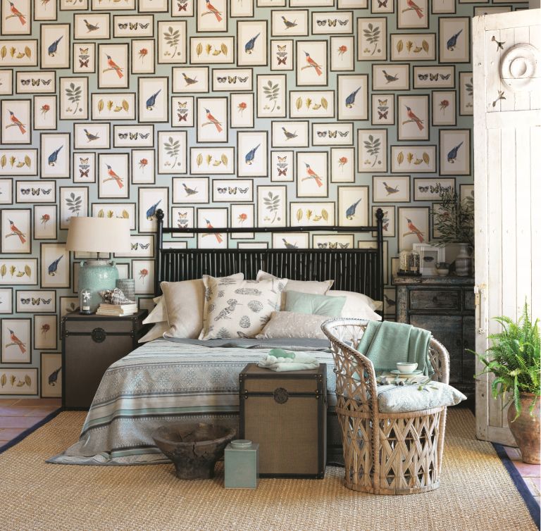 Jl Bedding And Richnmond Green Wallpaper - Sanderson Yellow Picture Gallery - HD Wallpaper 