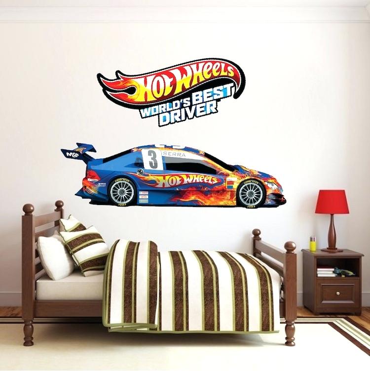 Boys Room Wallpaper Murals Kids Design For Two Race - Transformer Logo Wallpaper Bedroom - HD Wallpaper 