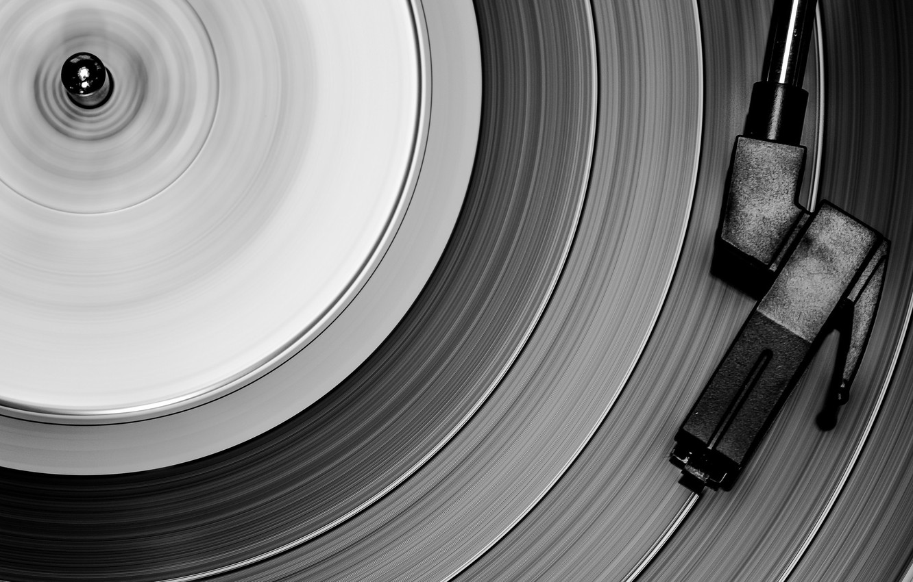 Photo Wallpaper Music, Vintage, Vinyl - Spiral - HD Wallpaper 