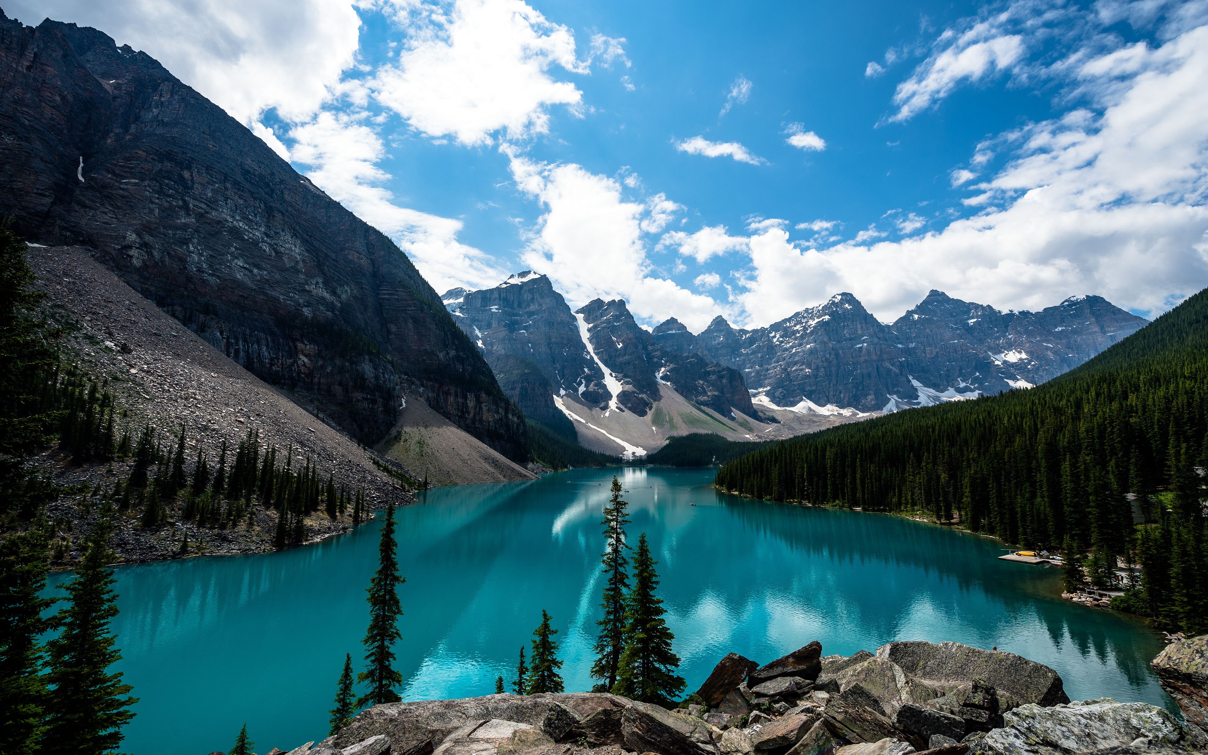 Wallpaper Moraine Lake, Lake Louise, Banff National - Moraine Lake - HD Wallpaper 